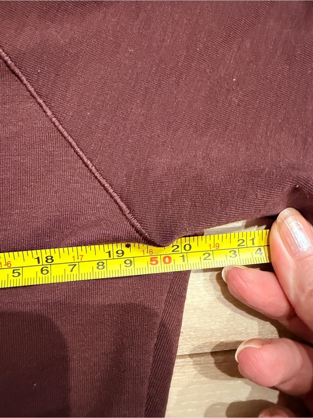 Lole Cropped Mock Neck Long-Sleeve Top in burgundy - Picture 9 of 13
